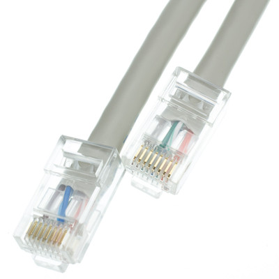 Cat5e Bootless Patch Cable, Gray